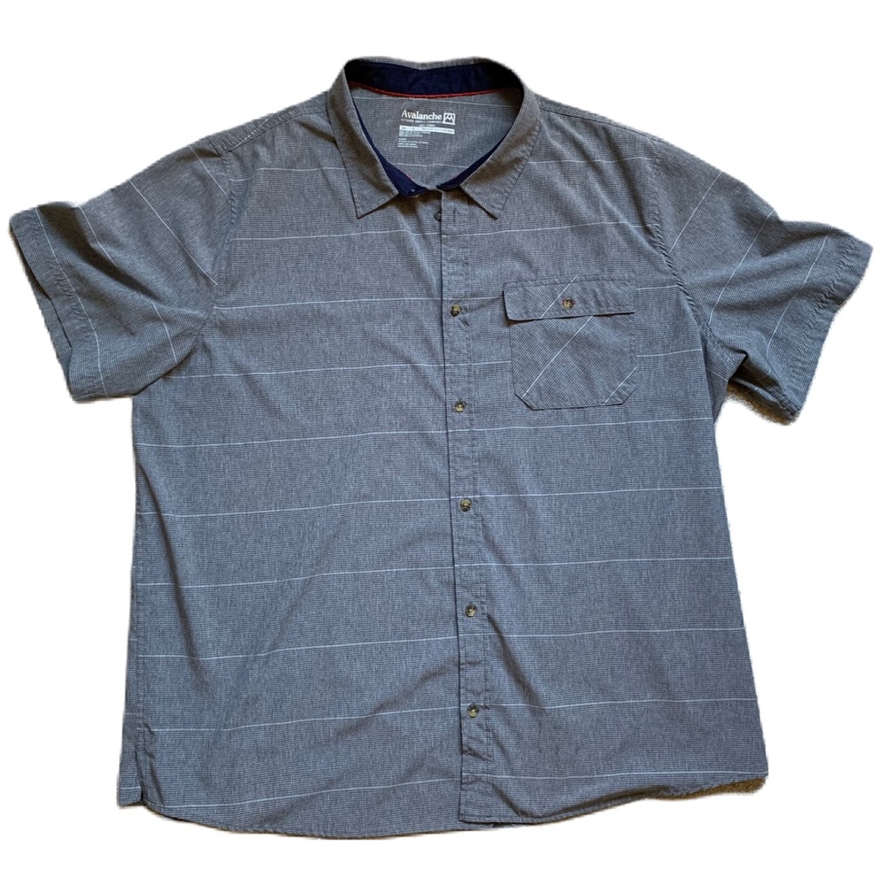 Avalanche Men's Performance Short Sleeve Button Down Woven Shirt XXL